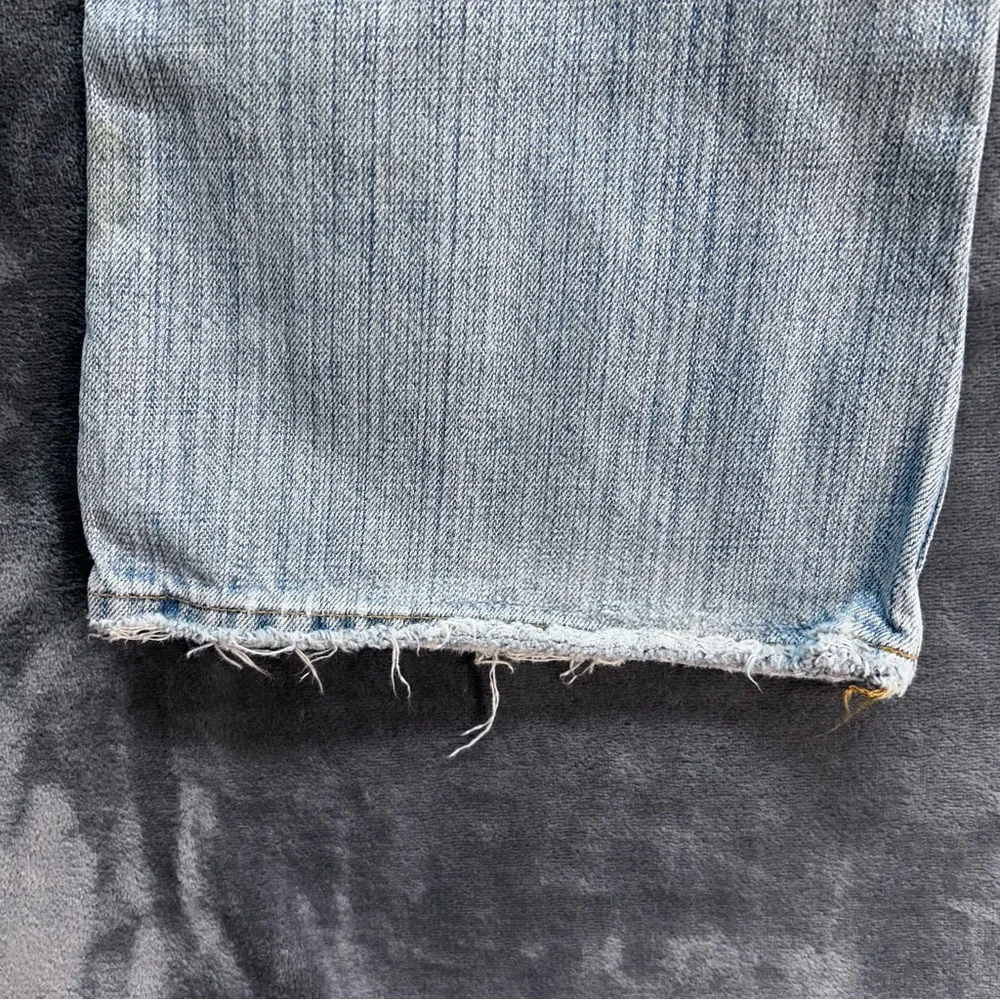 BKE Denim Jeans Women's 28x31.5 Liberty Flare Leg Distressed Low Rise Light Wash - Picture 12 of 16